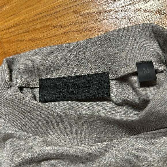 Essentials - Fear Of God - Oversized Crewneck Tee - Dark Heather Oatmeal - NEW - Picture 11 of 11